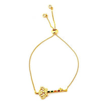 Load image into Gallery viewer, Autumn Style Gold Zirconia Bracelet&amp;bangle Women&#39;s Rainbow Shell Bracelet Luxury Adjustable heart eye snake chain Bracelet