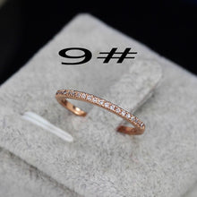 Load image into Gallery viewer, CWWZircons Adjustable Bracelet Bangle for Women Captivate Bar Slider Brilliant CZ Rose Gold Color Jewelry Pulseira Feminia CB089